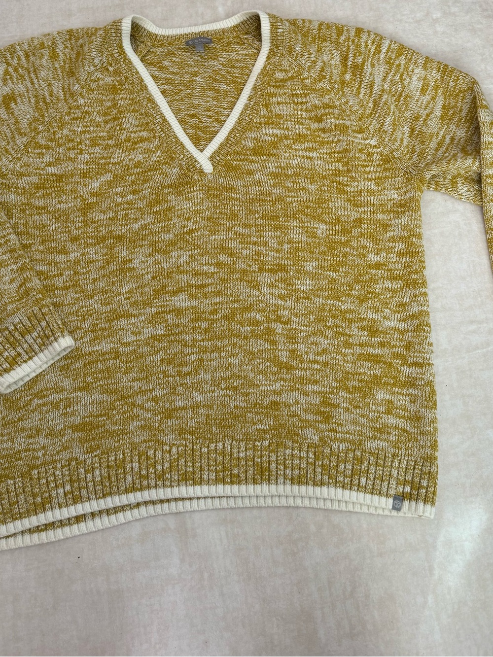 Talbots mustard yellow sweater